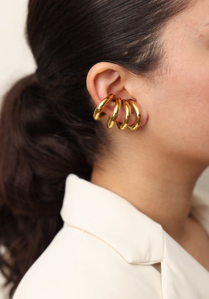 Stellar Spiral Ear Cuffs