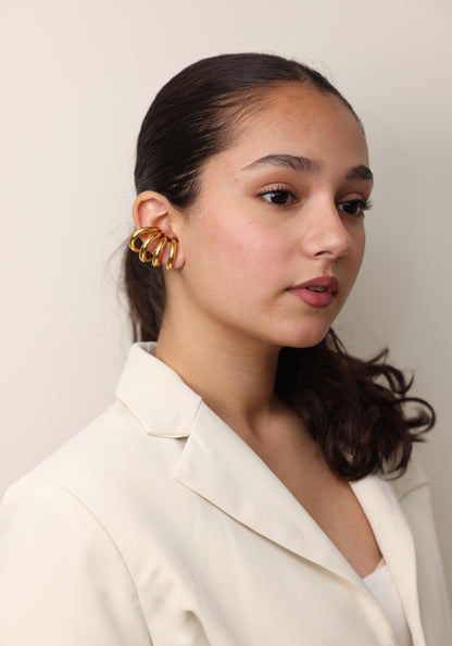 Stellar Spiral Ear Cuffs